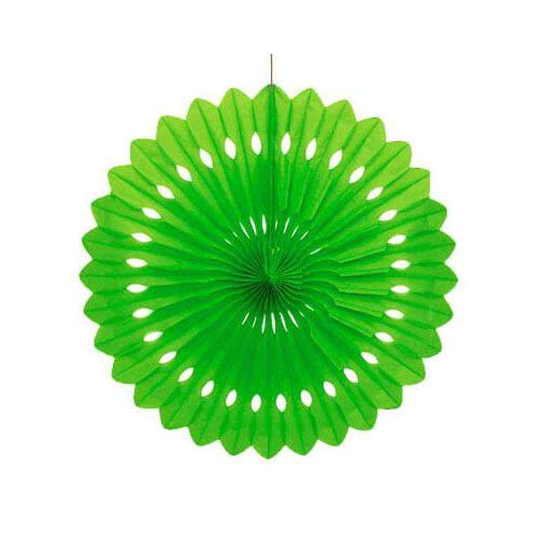 Decorative Fan Lime Green - 40cm