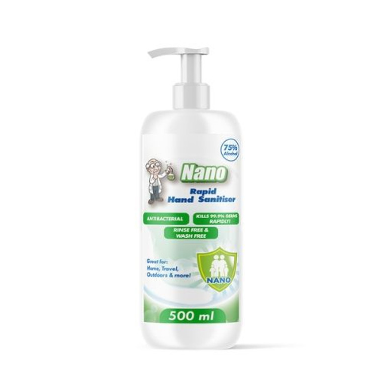 Nano Rapid Hand Sanitiser 500ml