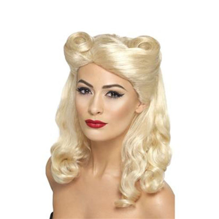 Womens Blonde Pin-Up Wig