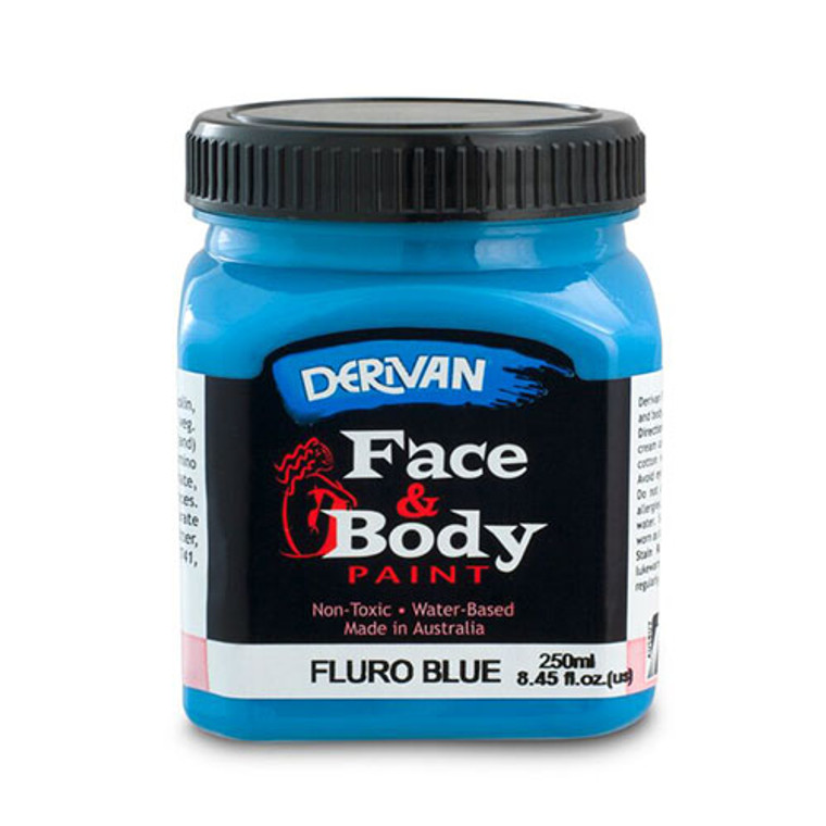 Derivan Non Toxic face & Body Paint Fluoro Blue