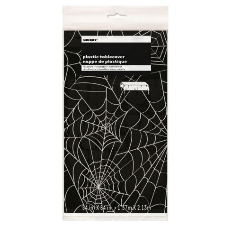 Black & White Spiderweb Tablecover