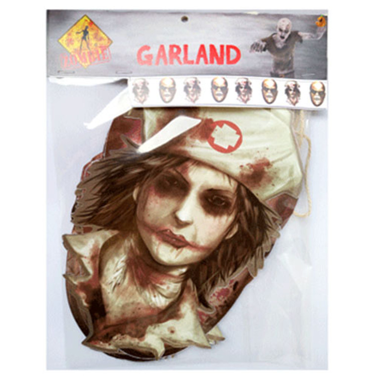 Zombie Head Garland 200cm