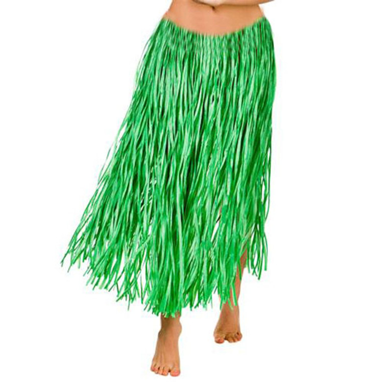 Hula Skirt Synthetic Green - Adult