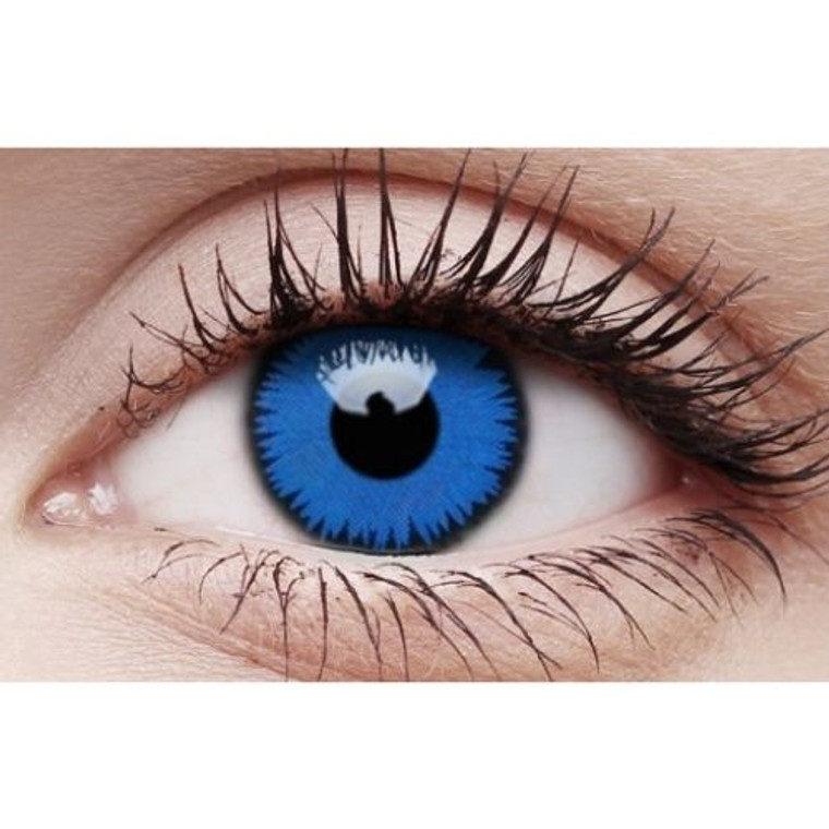 Space Blue Crazy Lens Contacts - 90 Day Use