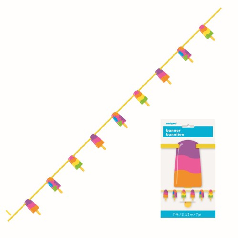 Popsicle Cutout Banner x 2.13m