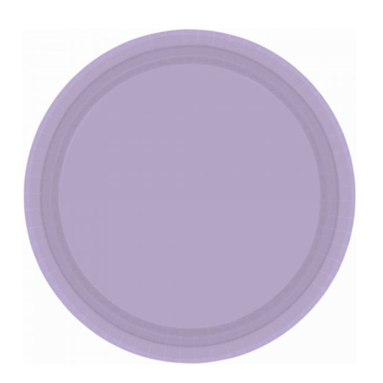 Lavender Round Paper Dinner Plates 20 Pack