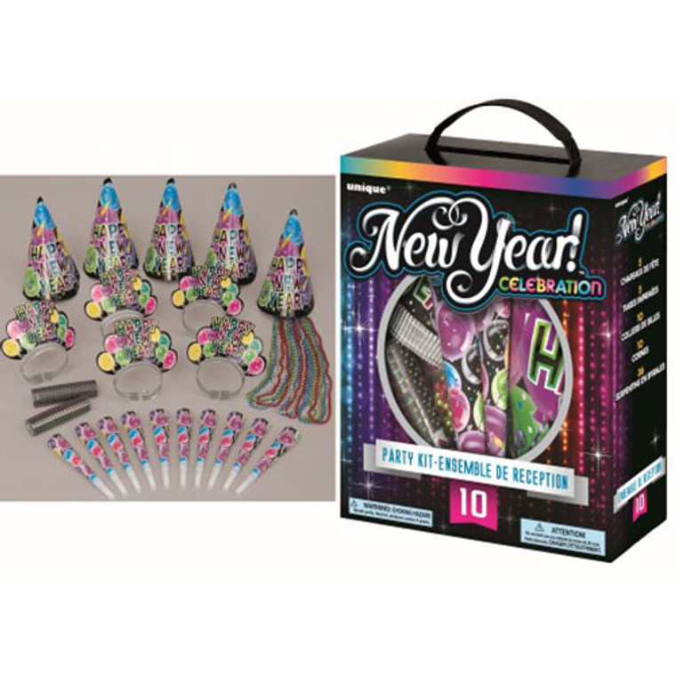 New Years Party Kit Celebrate - 10 People