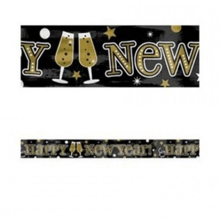 Happy New Year Foil Banner