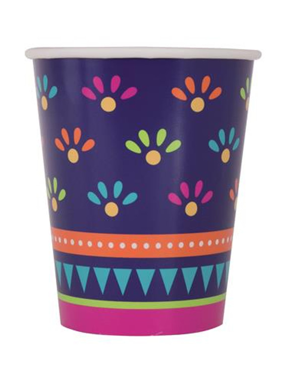 Boho Fiesta Paper Cups 8pk