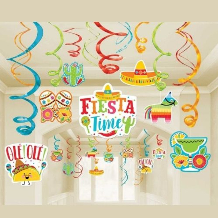 Fiesta Hanging Swirls 30pk