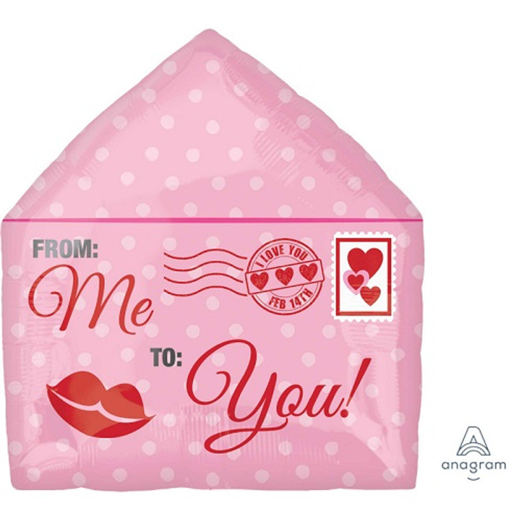 Love Letter Junior Shape Foil Balloon - 35x45cm