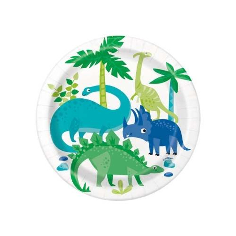 Dinosaur Dessert Plates 8pk