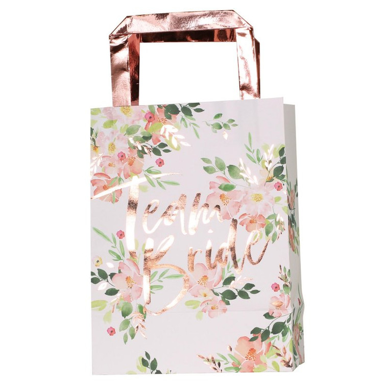 Ginger Ray Floral Team Bride Party Bags 5pk