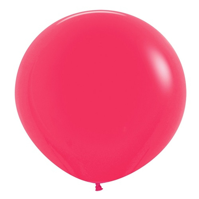 60cm Latex Balloons Matte Raspberry 10pk