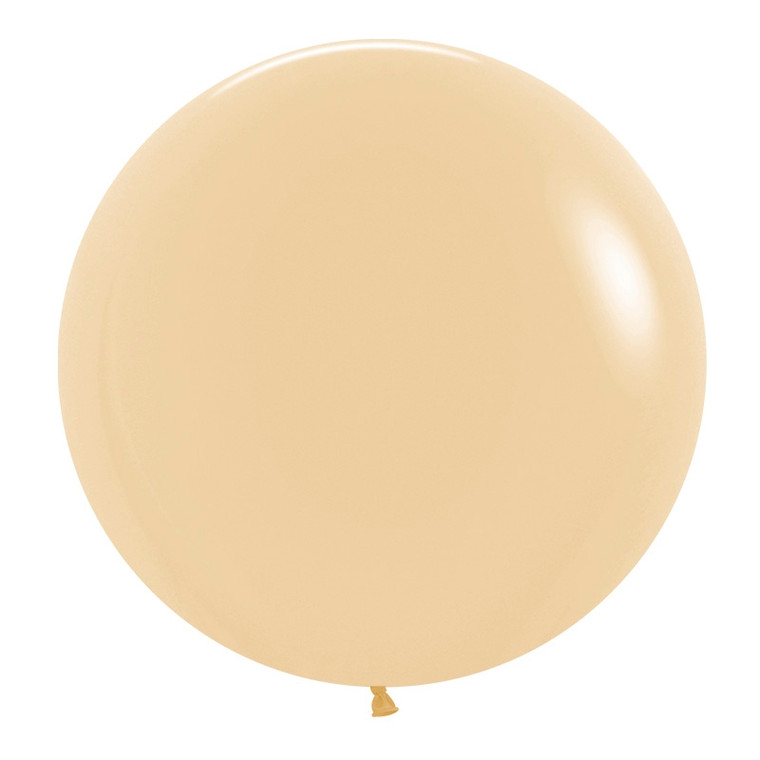 60cm Latex Balloons Matte Peach 10pk