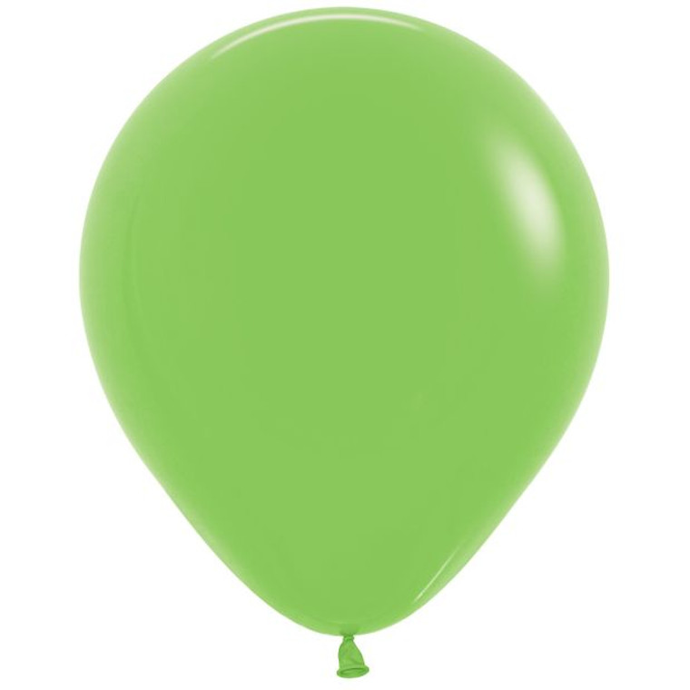 45cm Latex Balloons Matte Lime Green 6pk