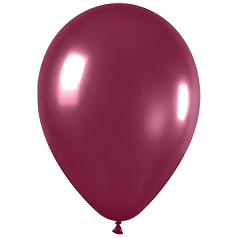 30cm Latex Balloons Shimmer Burgundy 100pk