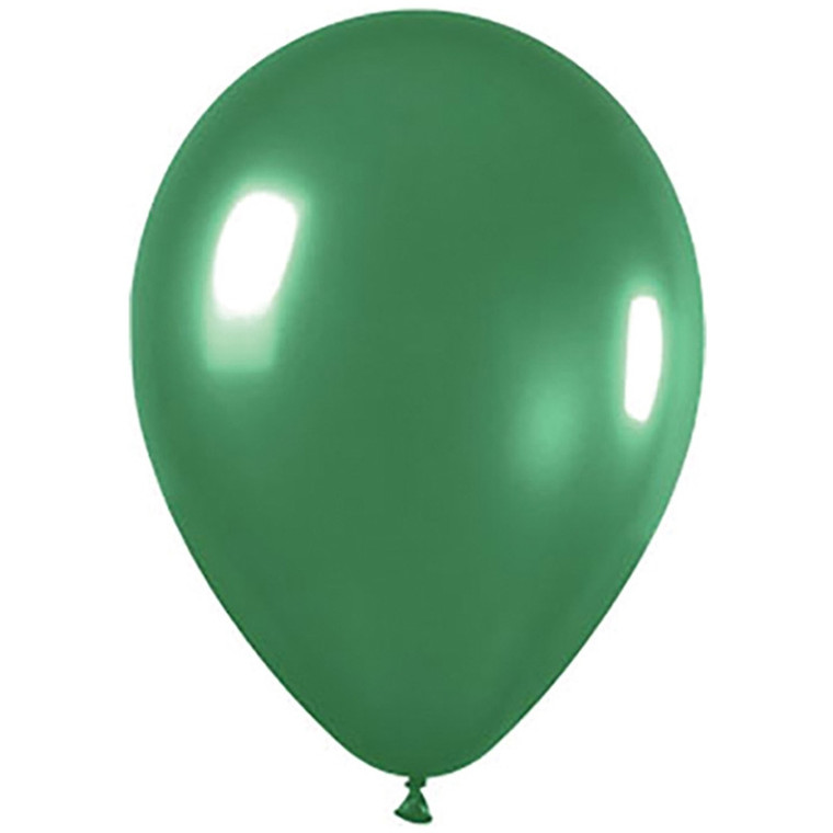 30cm Latex Balloons Shimmer Green Each