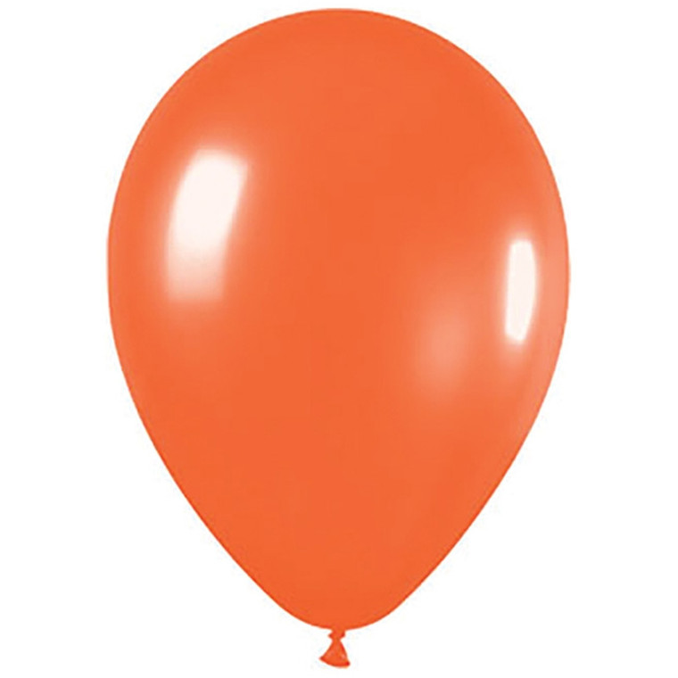 30cm Latex Balloons Shimmer Orange 100pk
