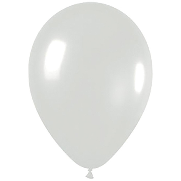 30cm Latex Balloons Shimmer Pearl White 100pk