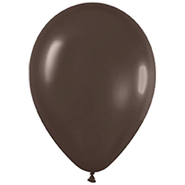 30cm Latex Balloons Matte Chocolate Each