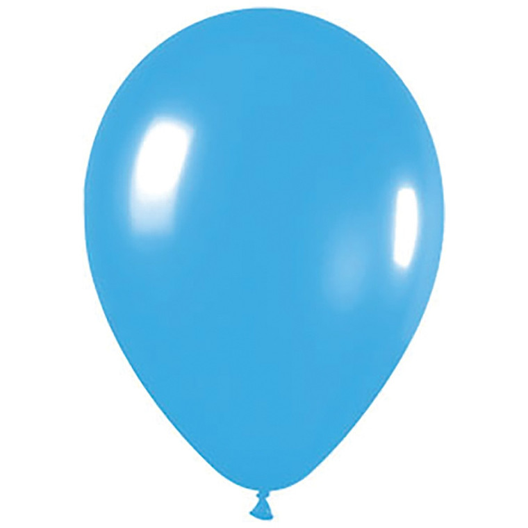 30cm Latex Balloons Matte Blue 100pk