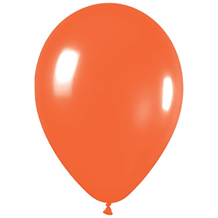 30cm Latex Balloons Matte Orange Each