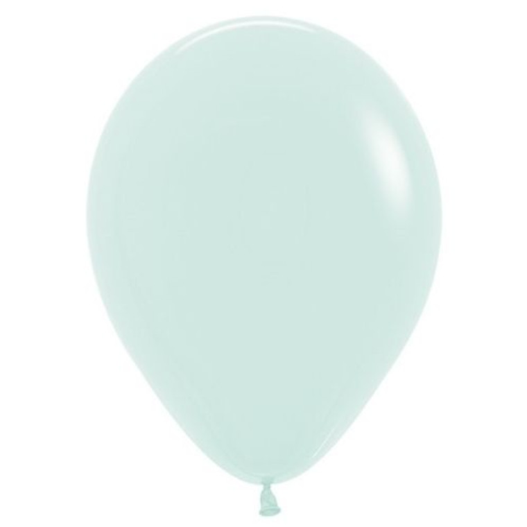 30cm Latex Balloons Matte Pastel Green 100pk