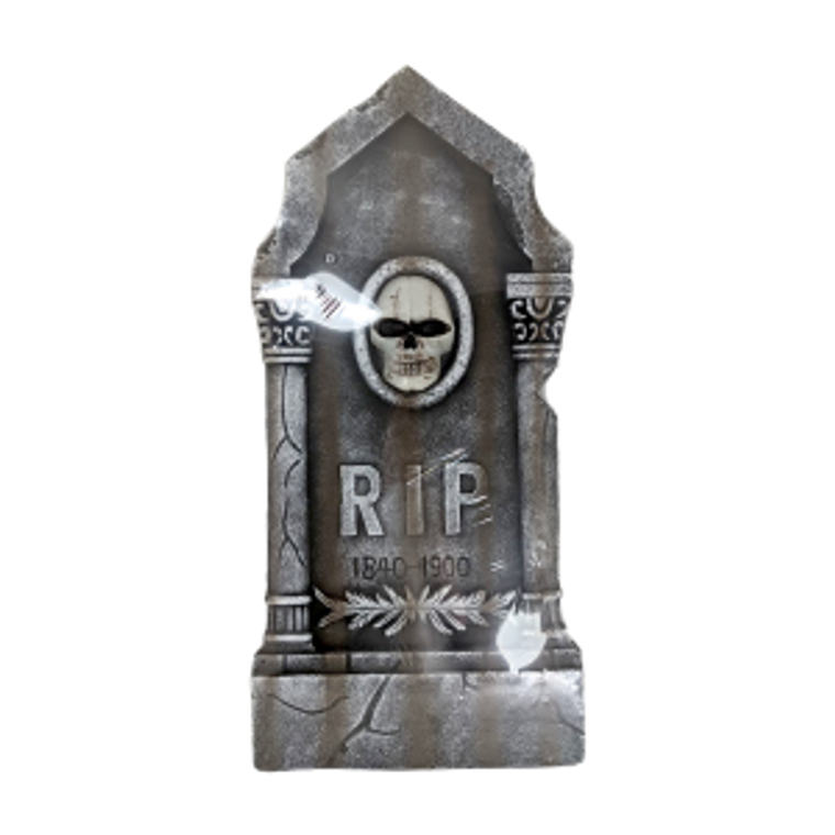 Grim REaper Tombstone w/ RIP on Cross 890*430*40cm
