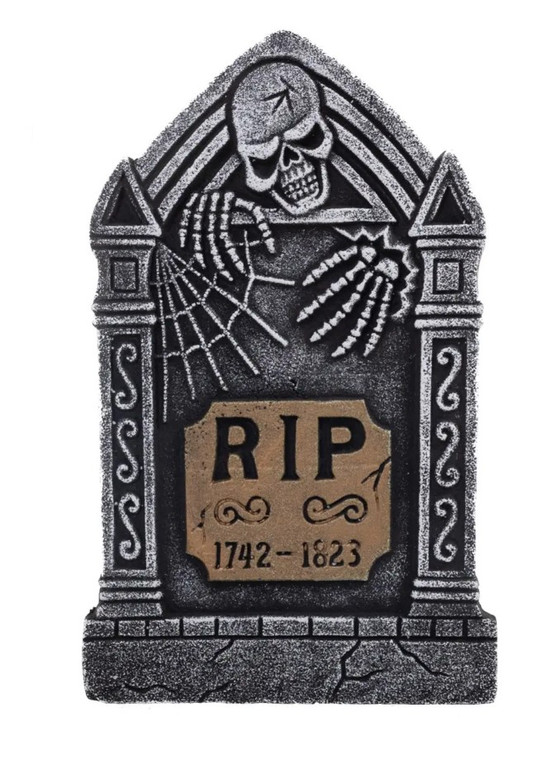 Detailed Tombstone w/RIP 61*36.5*2.5cm