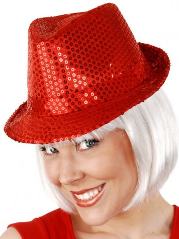 TRILBY SEQUIN RED