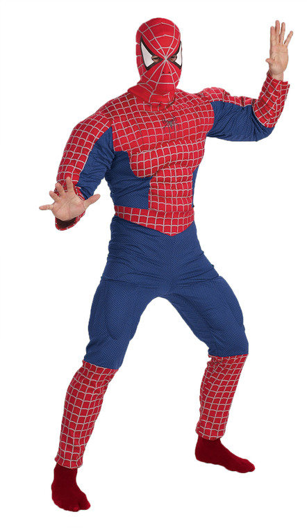 SPIDERMAN MUSCLE CHEST ADULT SIZE 42-46