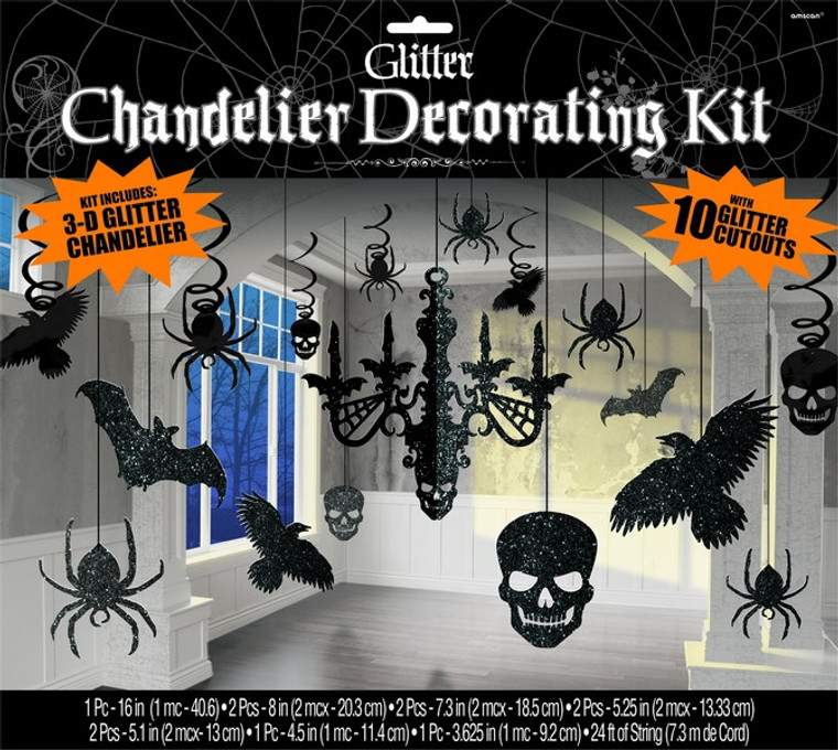 Chandelier Decorating Kit Glitter Paper