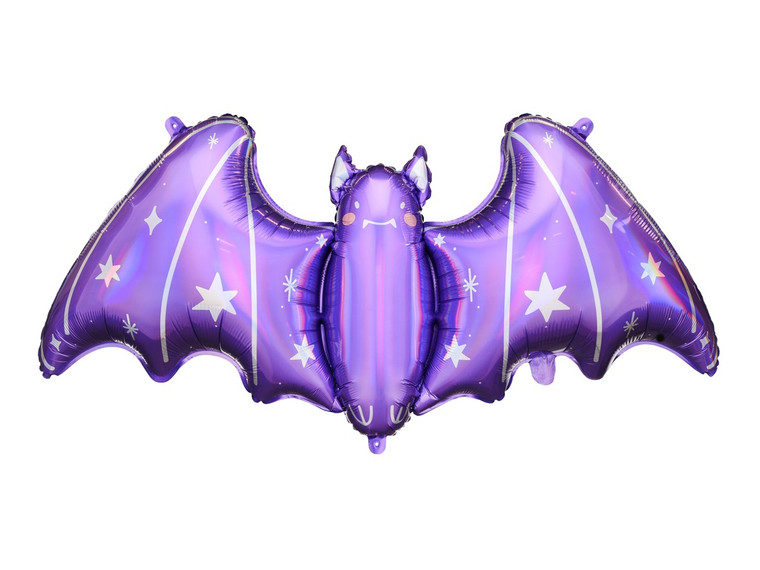 PD Foil Balloon Purple Bat 1PKT 96x44cm