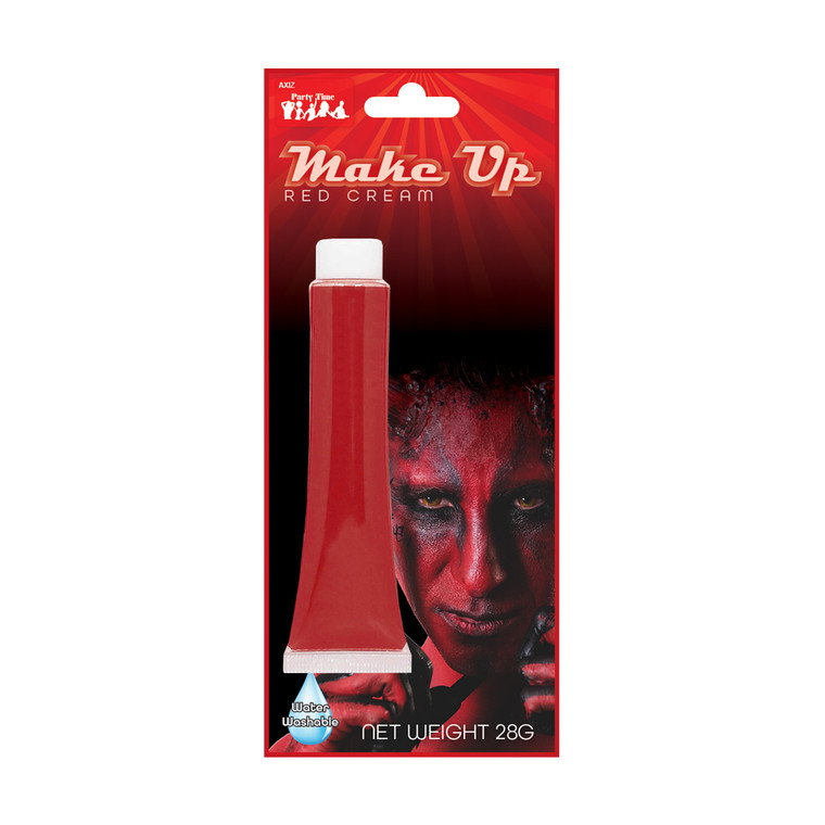 28g RED FACE PAINT IN TUBE ON COLOUR CARD