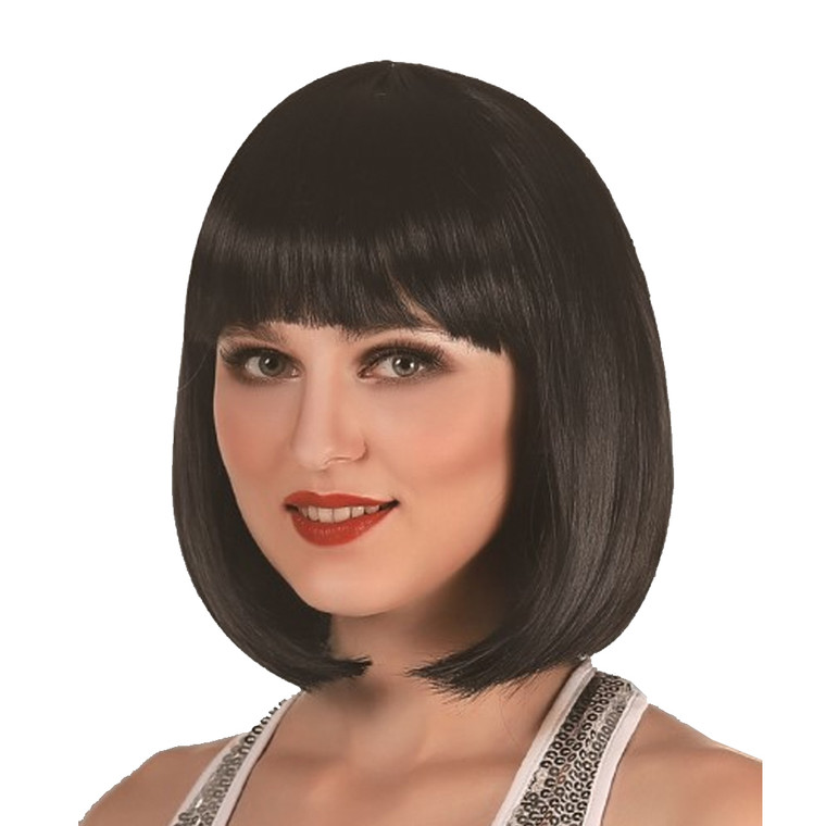 LONG BLACK BOB WIG HIGH QUALITY