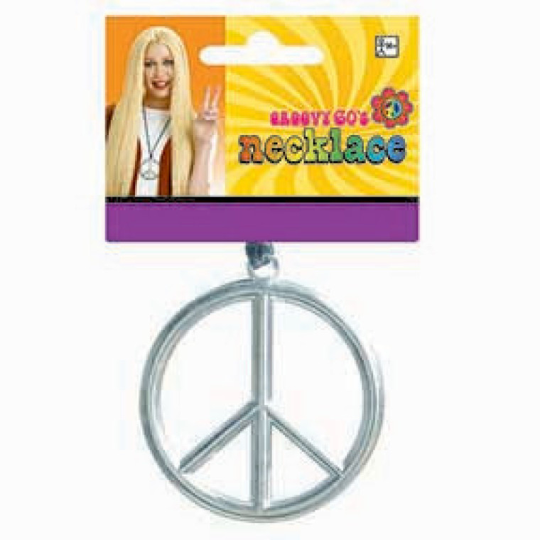 Groovy 60s Peace Sign Necklace