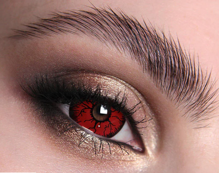 One Wear MINI RED RAGE CONTACT LENSES