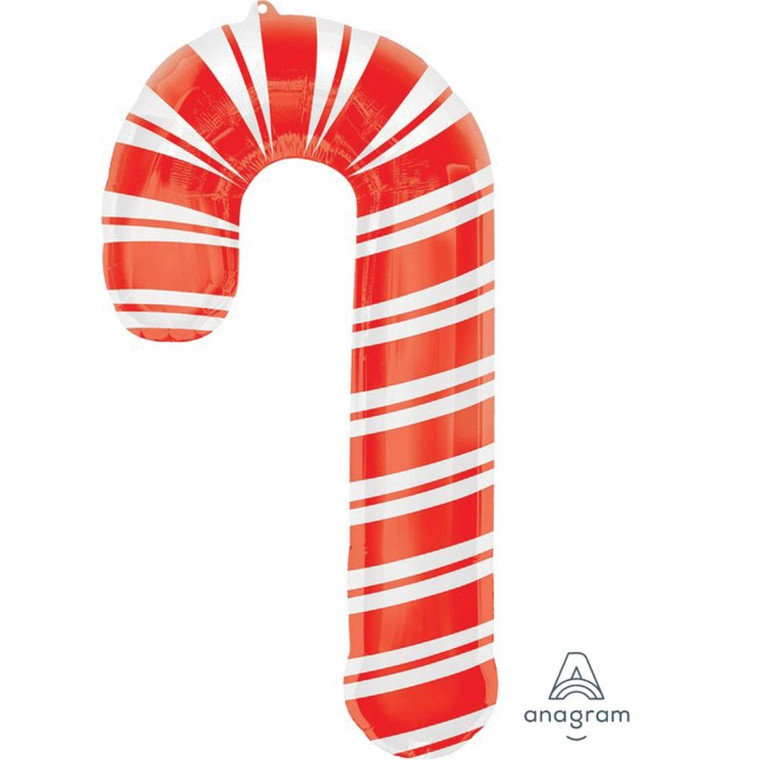 SuperShape XL Holiday Candy Cane Balloon