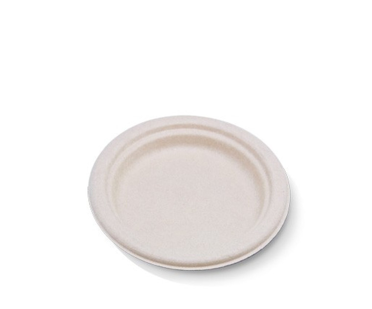 Unbleached Sugarcane Round Plate 7" 1000PC