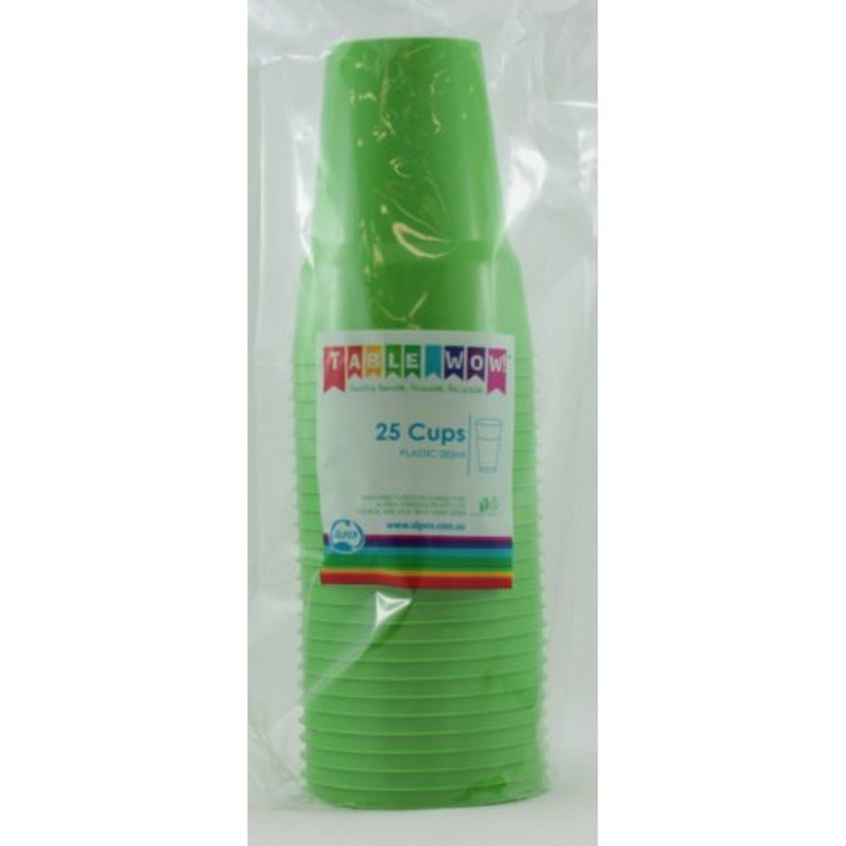 Reusable Cup Lime 285ml PK25