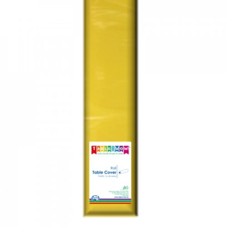 Reusable Yellow Tablecover Roll 1.2m wide x 30m long PK 1