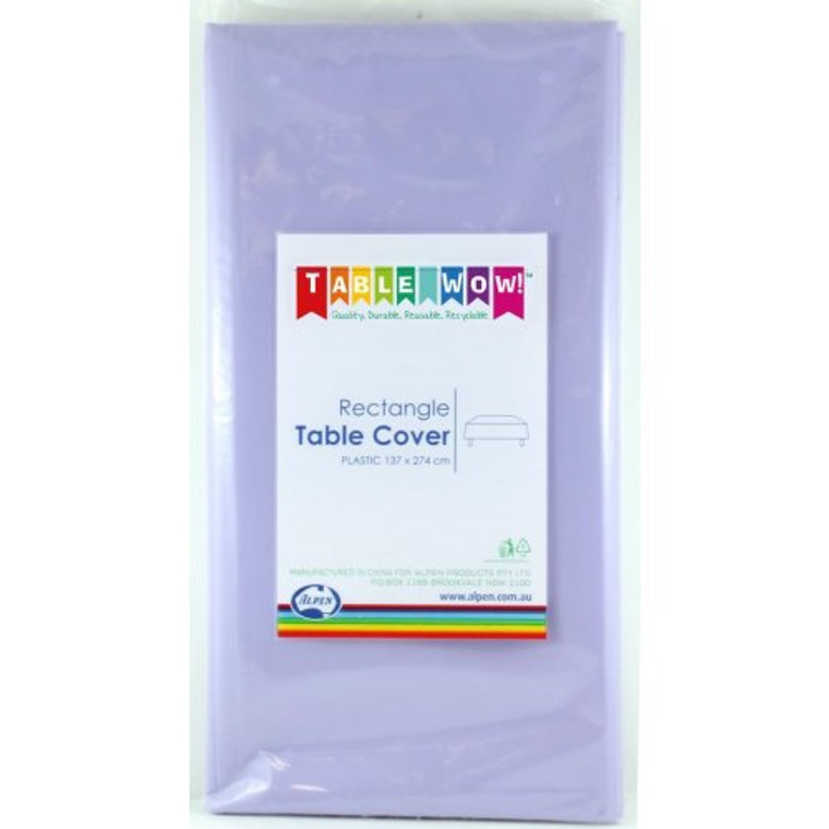 Reusable Lavender Rectangle Tablecover 137cm x 274cm PK48
