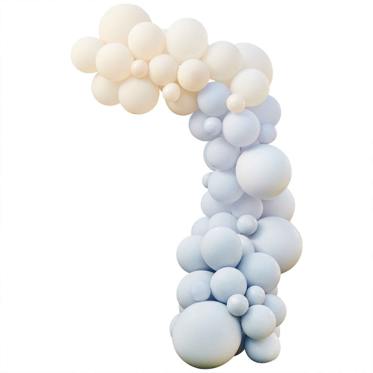 Blue and Nude Balloon Arch Kit Pack of 75