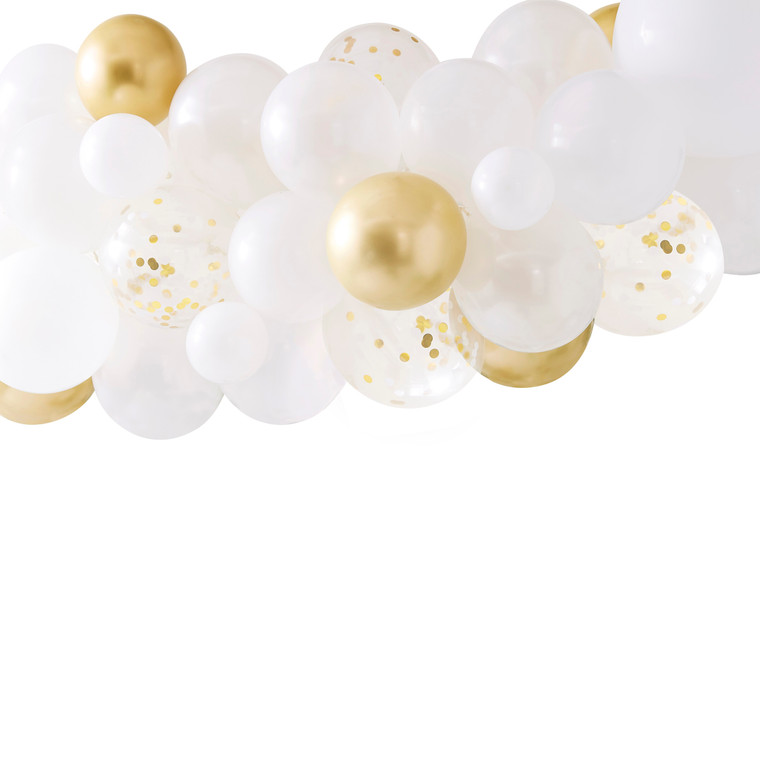 Botanical Hen Party Gold Chrome Balloon Arch Pack of 55