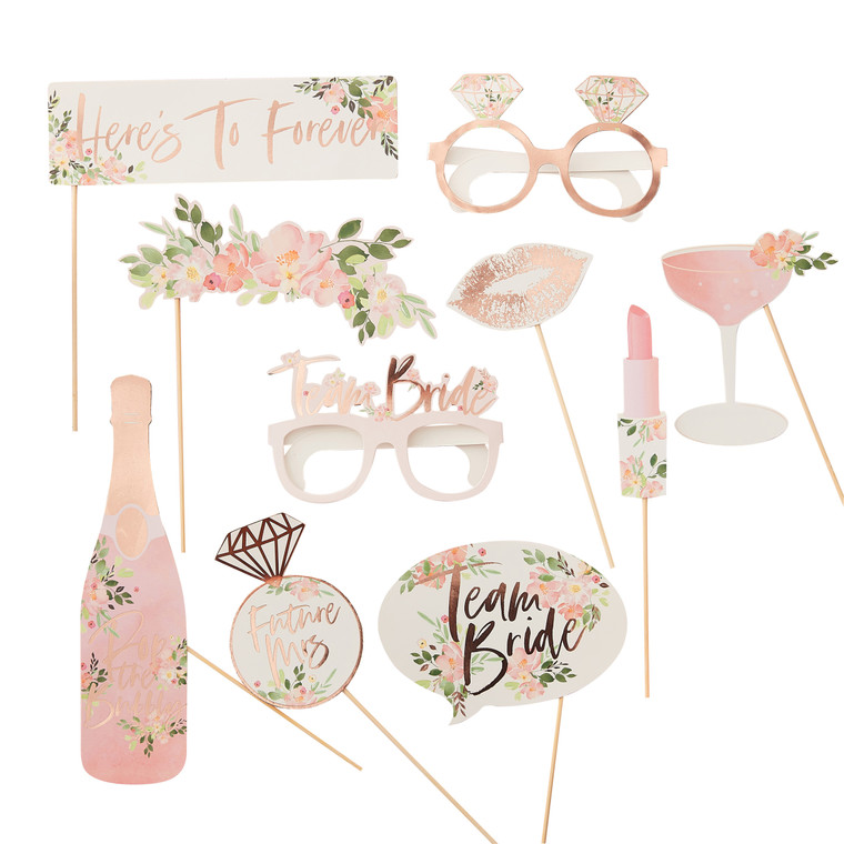 Floral Hen Party Photo Booth Props PK10