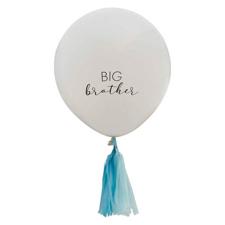 Hello Baby Balloon Big Brother White 18" PK1