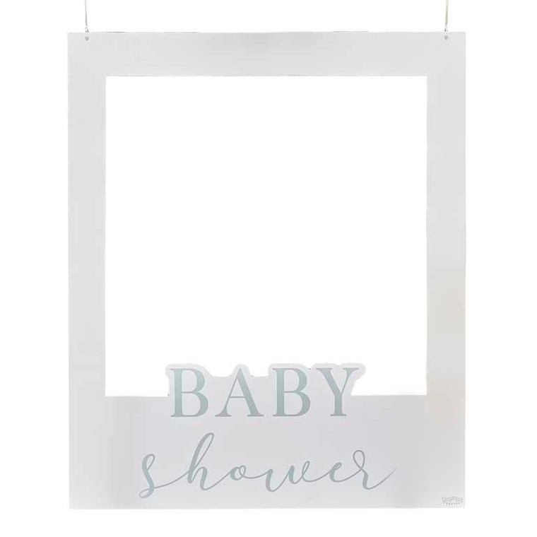Hello Baby Photo Booth Frame Off White 72cm (H) and 60cm (W)