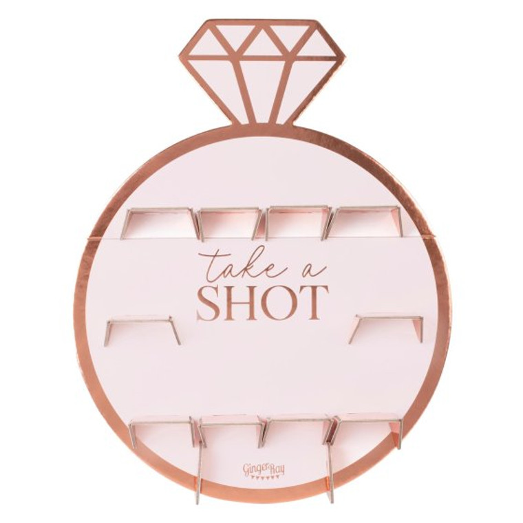 Hen Party Rose Gold Drinks Shot Wall 40cm(W) x 69cm(H)