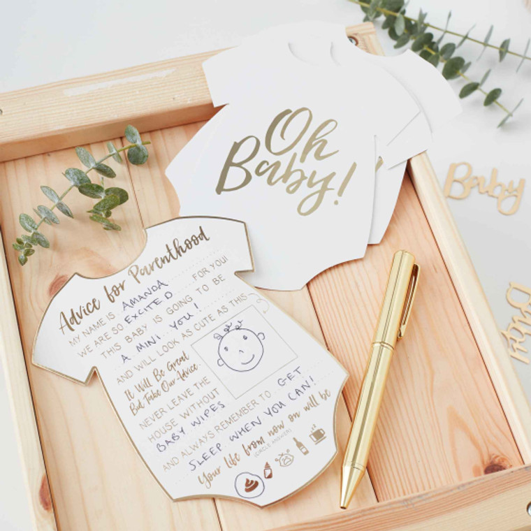Oh Baby! Advice Cards PK10 15.5cm (H) and 13.5cm (W)